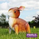 Metal Rabbit Garden Ornament - Image 2