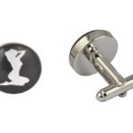 Black And White Lady Cufflinks