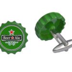 Bottle Top Green Cufflinks