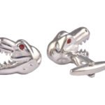 Dinosaur Head Red Eyes Cufflinks