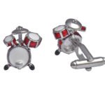 Drums Silver Cufflinks
