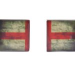 England Distressed Flag Cufflinks