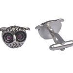 Owl Purple Eyes Cufflinks