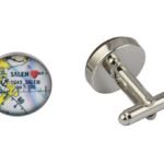 Salem Map Cufflinks