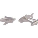Shark Silver Cufflinks