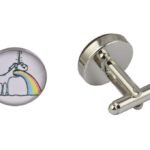 Sick Rainbow Unicorn Cufflinks