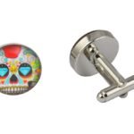Blue Diamond Skull Cufflinks