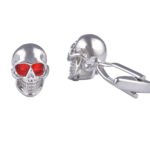 Skull Red Eyes Cufflinks