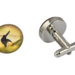 Yellow Surfer Cufflinks