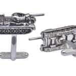 Tank Silver Cufflinks