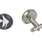 Tropical Fish Black & White Cufflinks