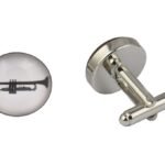 Trumpet White Cufflinks