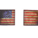 USA Distressed Flag Cufflinks