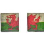 Wales Distressed Flag Cufflinks