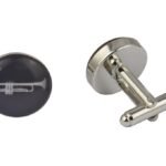 Trumpet Black Cufflinks