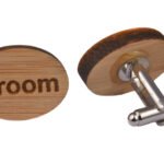 Wooden Cufflinks - Groom