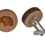 Wooden Cufflinks - Elephant Baby