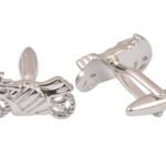 Motorbike Silver Cufflinks