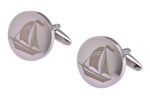 Silver Yacht Cufflinks