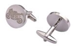 Silver Motorbike Cufflinks - Image 2