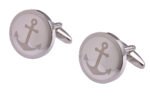 Silver Anchor Cufflinks