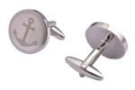 Silver Anchor Cufflinks - Image 2
