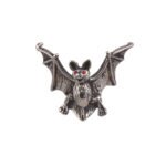 Lapel Pin - Bat Crystal Red Eyes