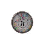 Pi Twirl Lapel Pin Badge