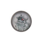 Skeleton Kiss Lapel Pin Badge