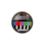 TV Test Card Jacket Lapel Pin