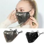 Washable Reusable Sequin Face Covering - Image 3