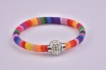 Rainbow Mix Bohemian Ribbon Bracelet Collection - Image 3